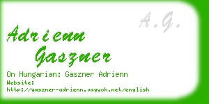 adrienn gaszner business card